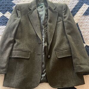 Ralph Lauren Brown Tweed Blazer